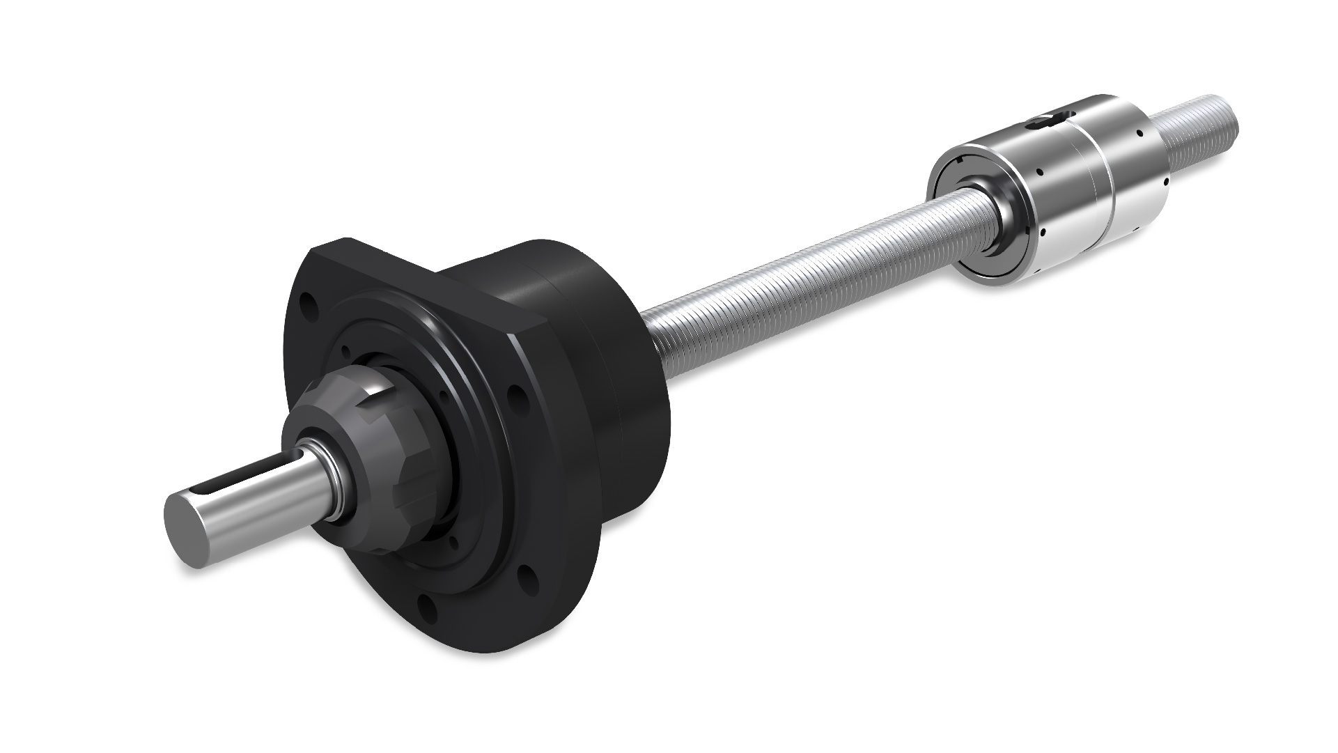 Support bearings for roller screws