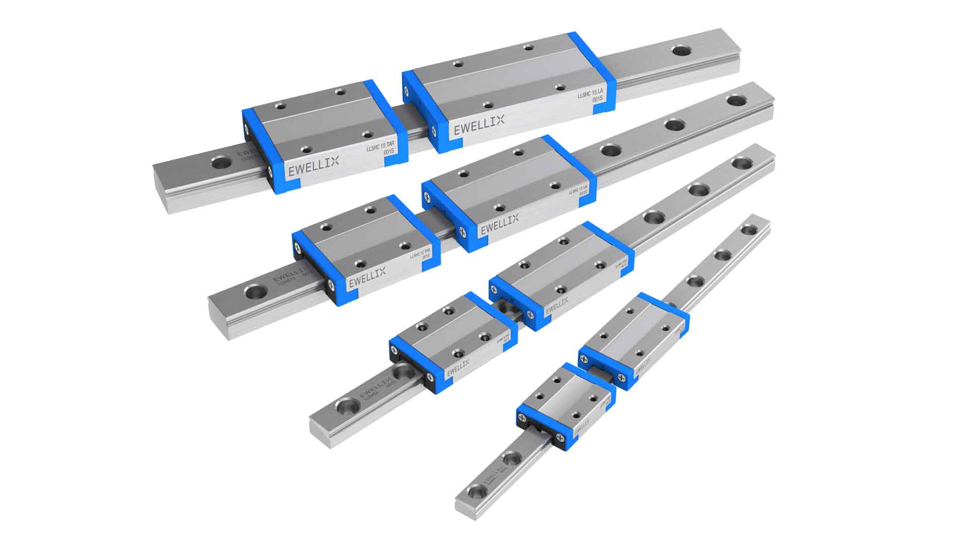 Guides linéaires pour table de fraisage horizontal