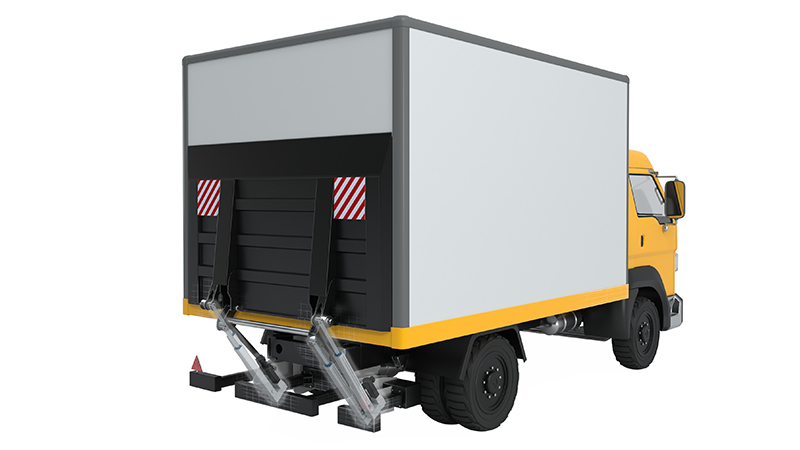 Tail lift delivery truck